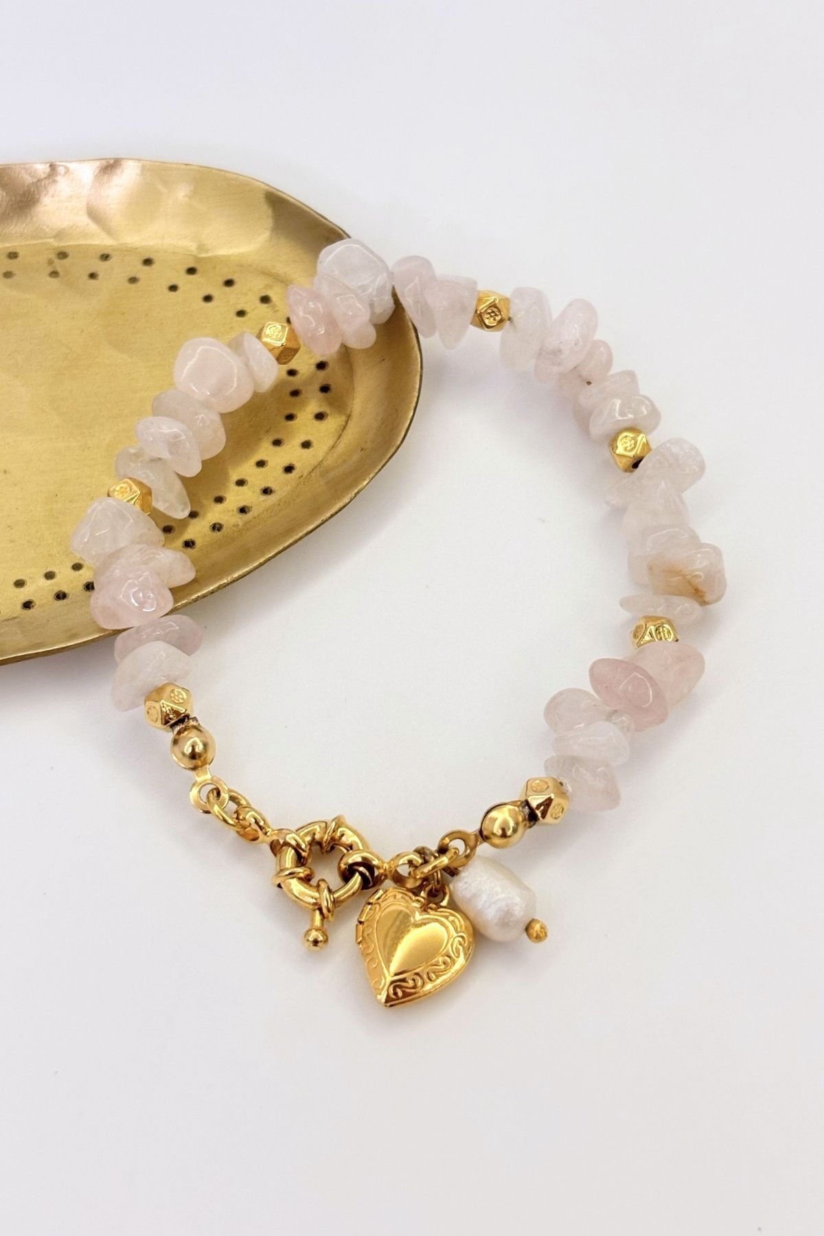 Rose Whispers No:1 Altın Kaplama Bileklik