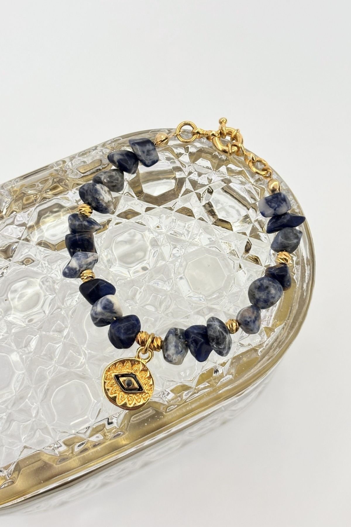 Azure Gaze No:1 Altın Kaplama Bileklik