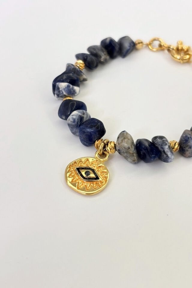 Azure Gaze No:1 Altın Kaplama Bileklik