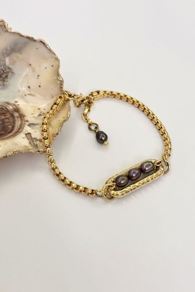 Noir Lien No:1 Altın Kaplama Bileklik