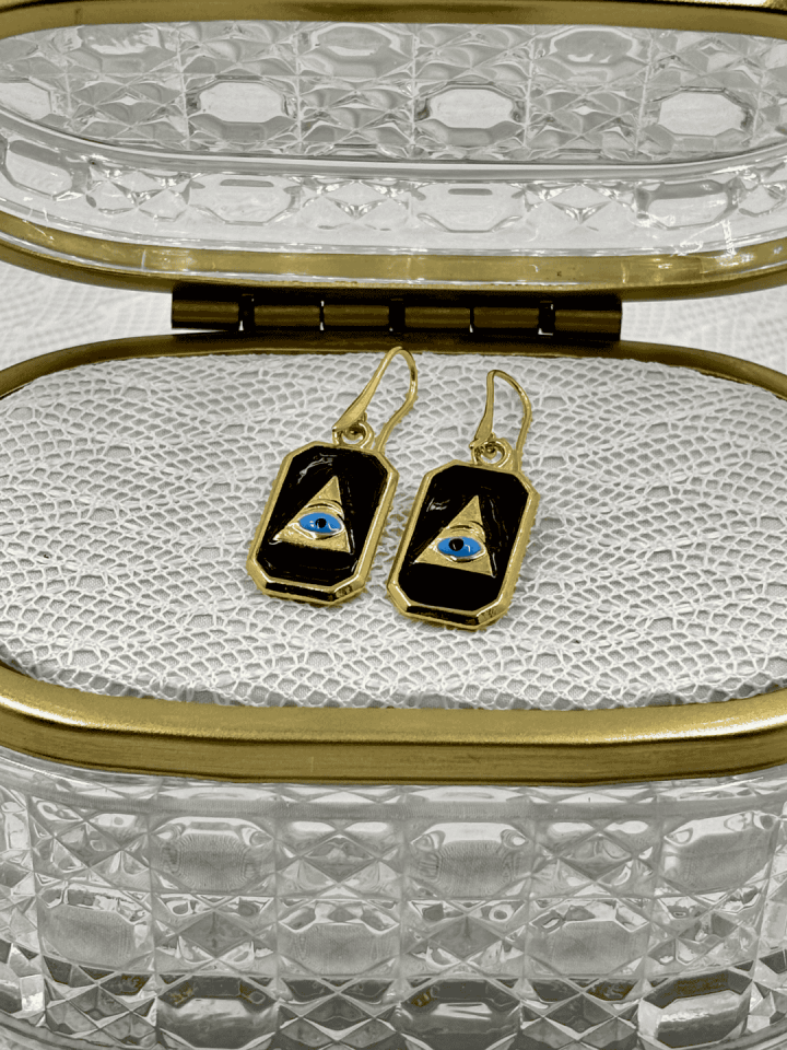 Göz No:1 Altın Kaplama Küpe