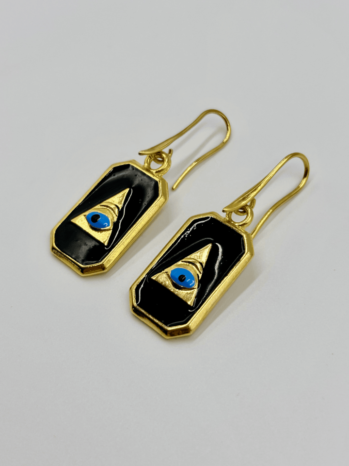 Göz No:1 Altın Kaplama Küpe