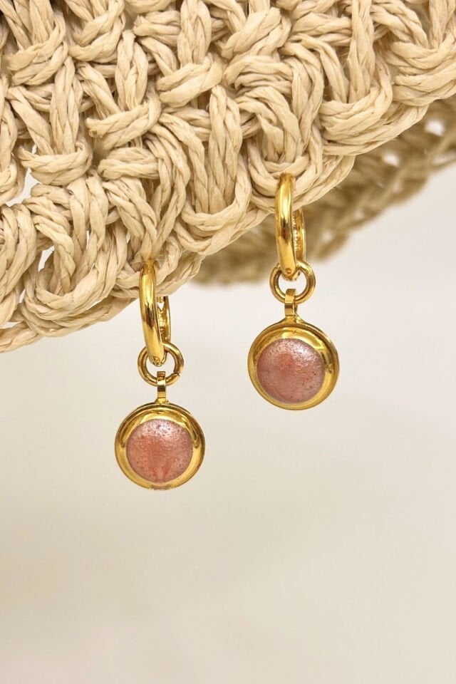 Rosée No:1 Altın Kaplama Küpe