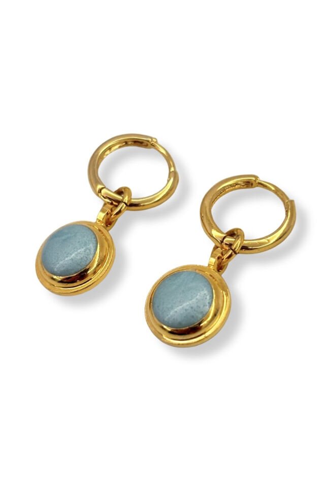 Azurée No:1 Altın Kaplama Küpe