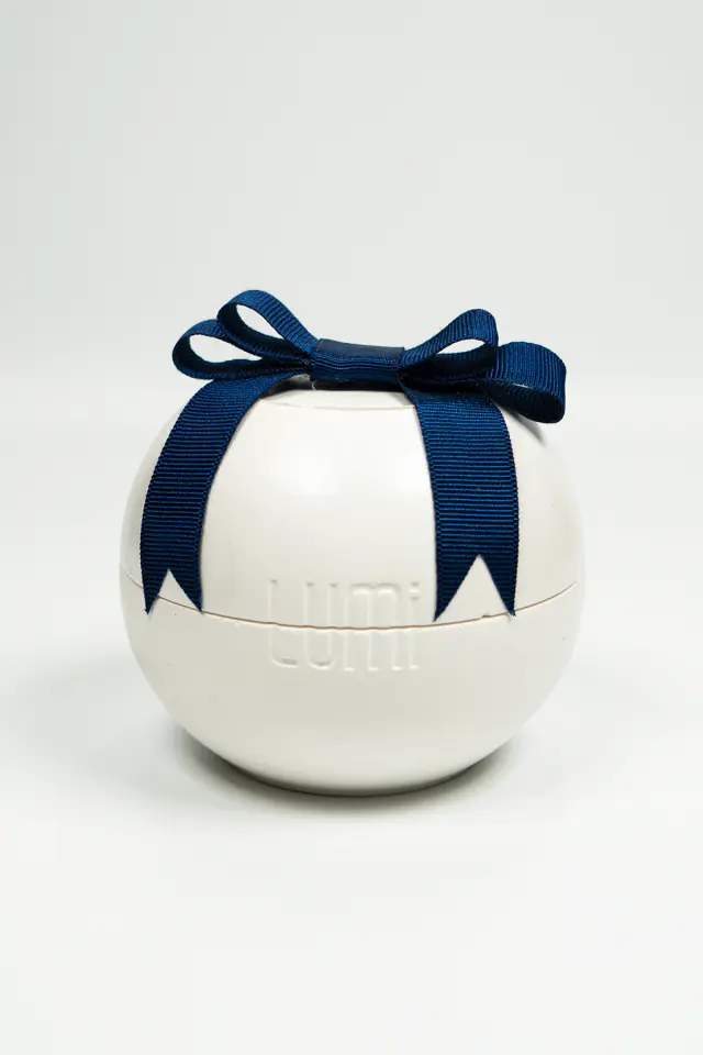 Lumi Frost – %100 Soya Wax Vegan Beton Mum (Beyaz Küre)