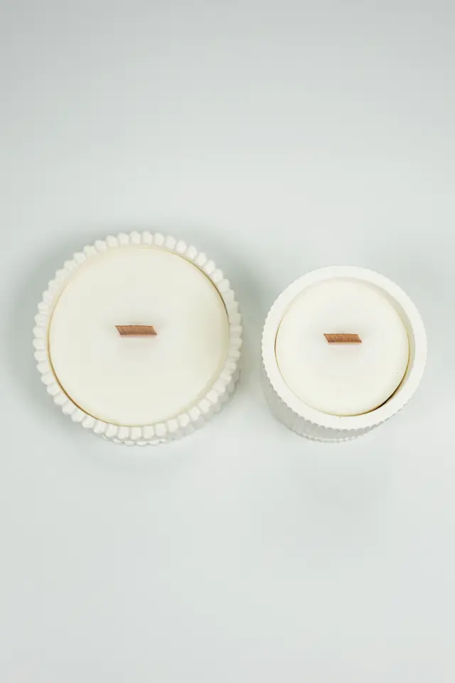 Lumi Wave – %100 Soya Wax Vegan Beton Mum (Yalın Dalga)