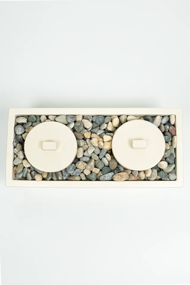 Lumi Astra No:1 – Masaüstü Bacasız Beton Şömine + 1 L Bioethanol Hediye