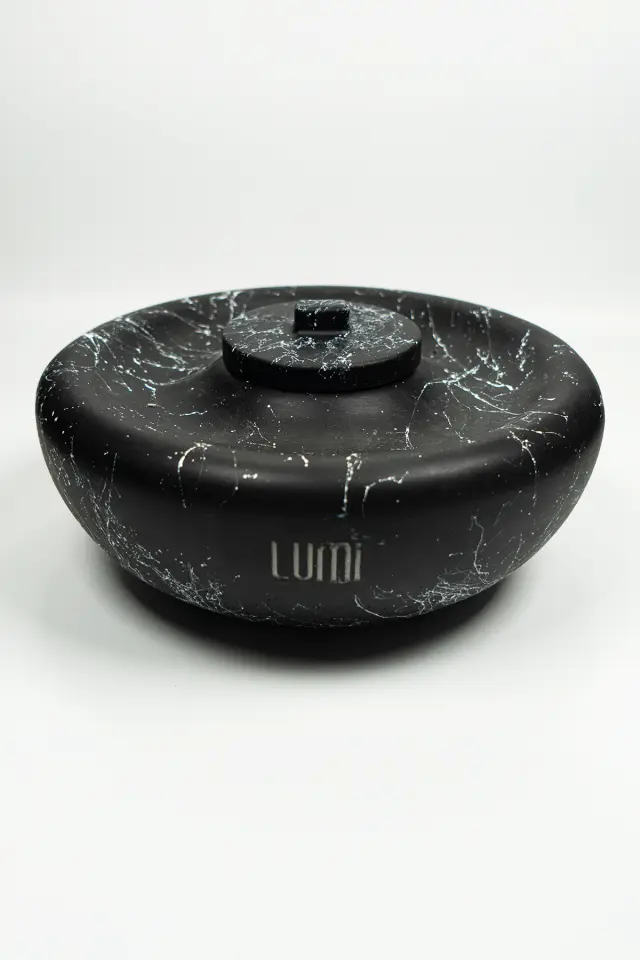 Lumi Pyra – Masaüstü Bacasız Beton Şömine + 1 L Bioethanol Hediye